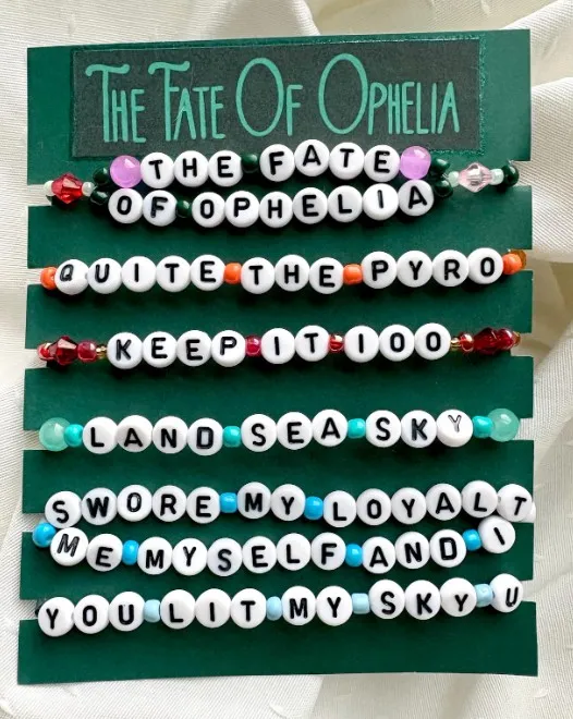 Set of 6 Music-Inspired Beaded Friendship Bracelets - Ophelia